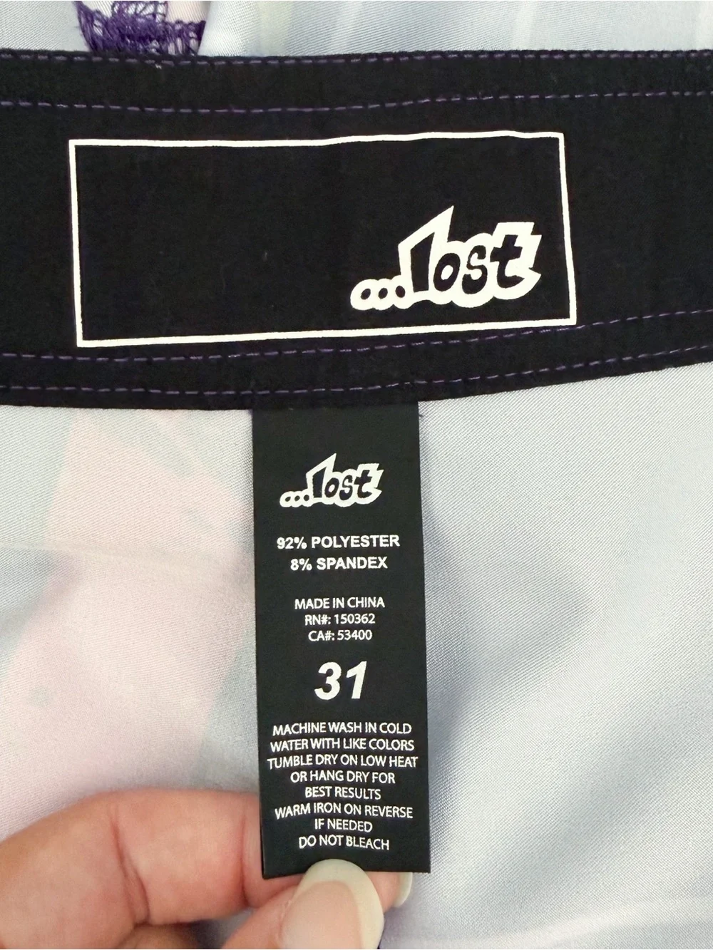 Lost Highline 80s Purple White Pink Green Grid Sphere Boardshorts 6.5 Inseam 31